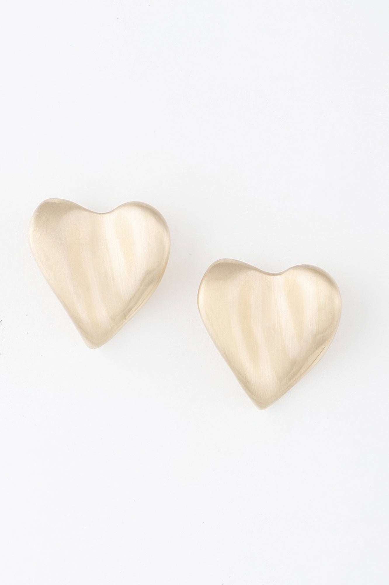 Abstract Heart Stud Earrings - Crowned Energy CO.