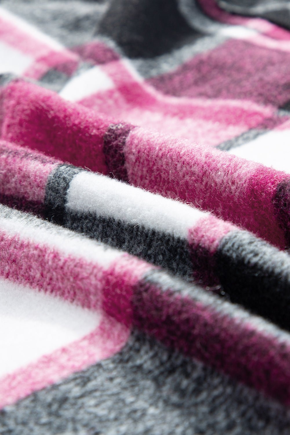 Crowned Energy CO. Black / S / 100%Polyester Dear-Lover Dropshipping Outerwear/Plaid Shackets Black Plaid Colorblock Loose Shacket