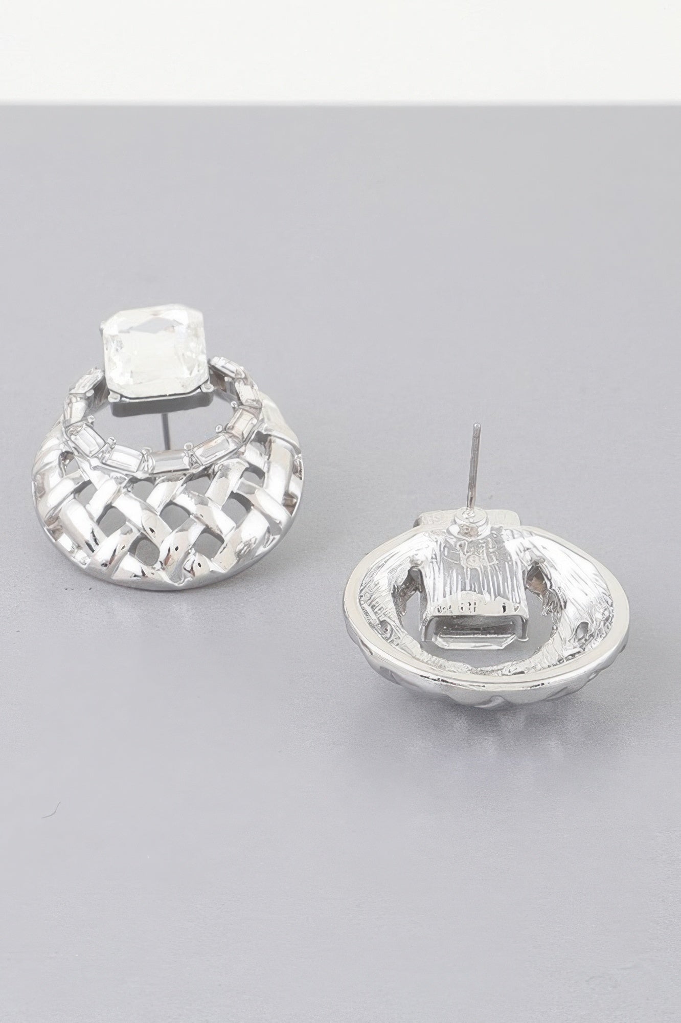 Crowned Energy CO. Silver HD ACCESSORIES Jewelry Chic Form Earrings