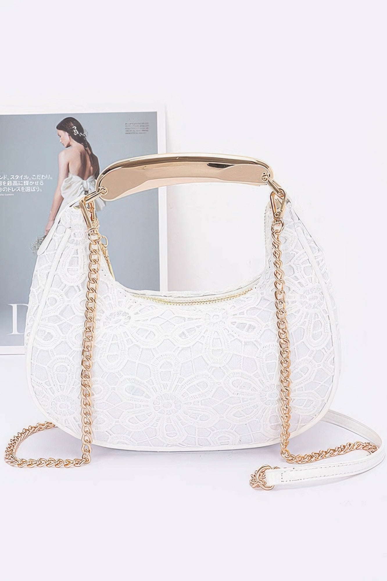Crowned Energy CO. White CCWHOLESALECLOTHING Hand Bag Crochet Crossbody Bag