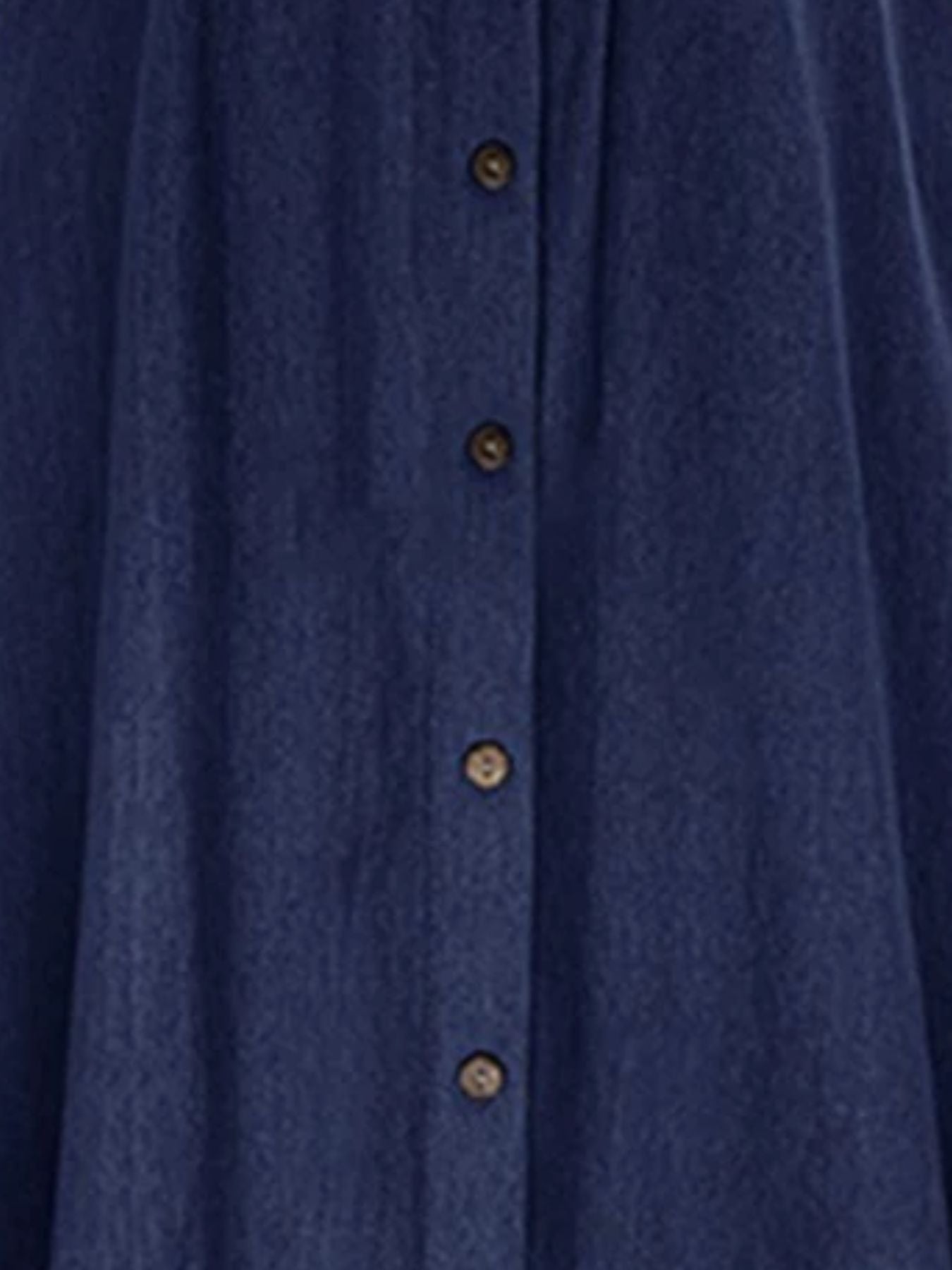 Full Size Button - Front Denim A - Line Skirt Plus Size - Crowned Energy CO.