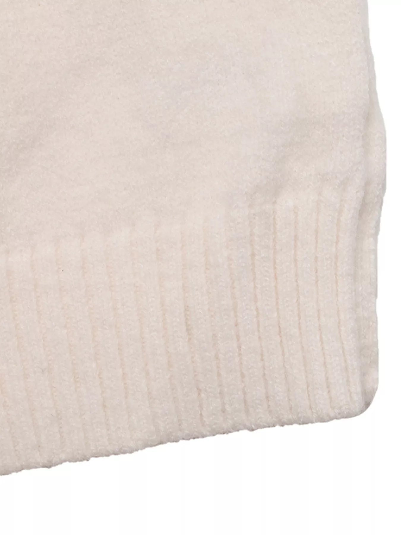 Heart Mock Neck Long Sleeve Sweater - Crowned Energy CO.