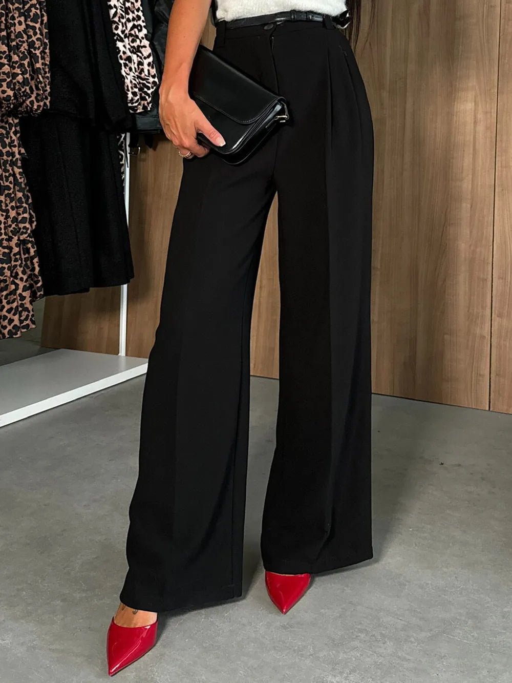 High Waist Wide Leg Pants - Crowned Energy CO.