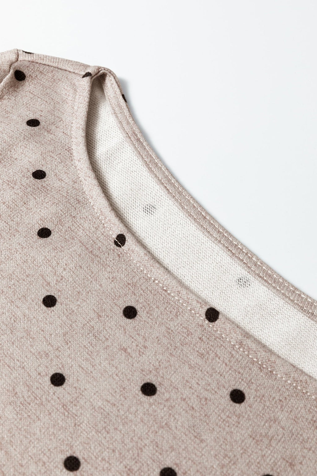 Jet Stream Polka Dot Boat Neck Knit Long Sleeve T Shirt - Crowned Energy CO.