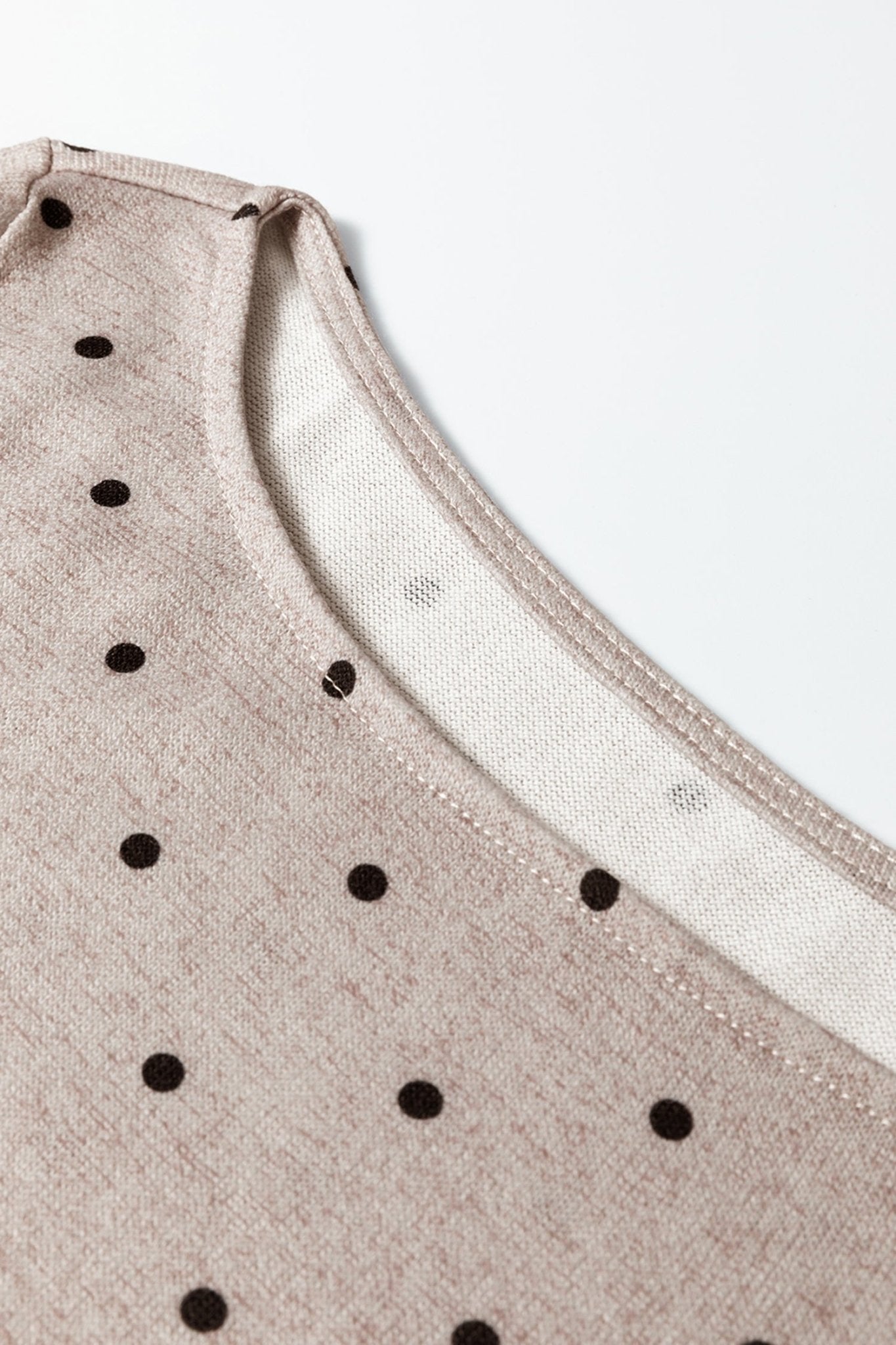Jet Stream Polka Dot Boat Neck Knit Long Sleeve T Shirt - Crowned Energy CO.
