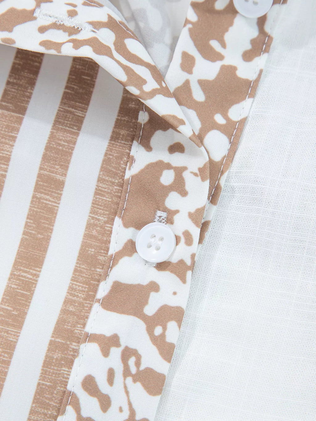 Leopard Striped Western Casual Shirt - Crowned Energy CO.