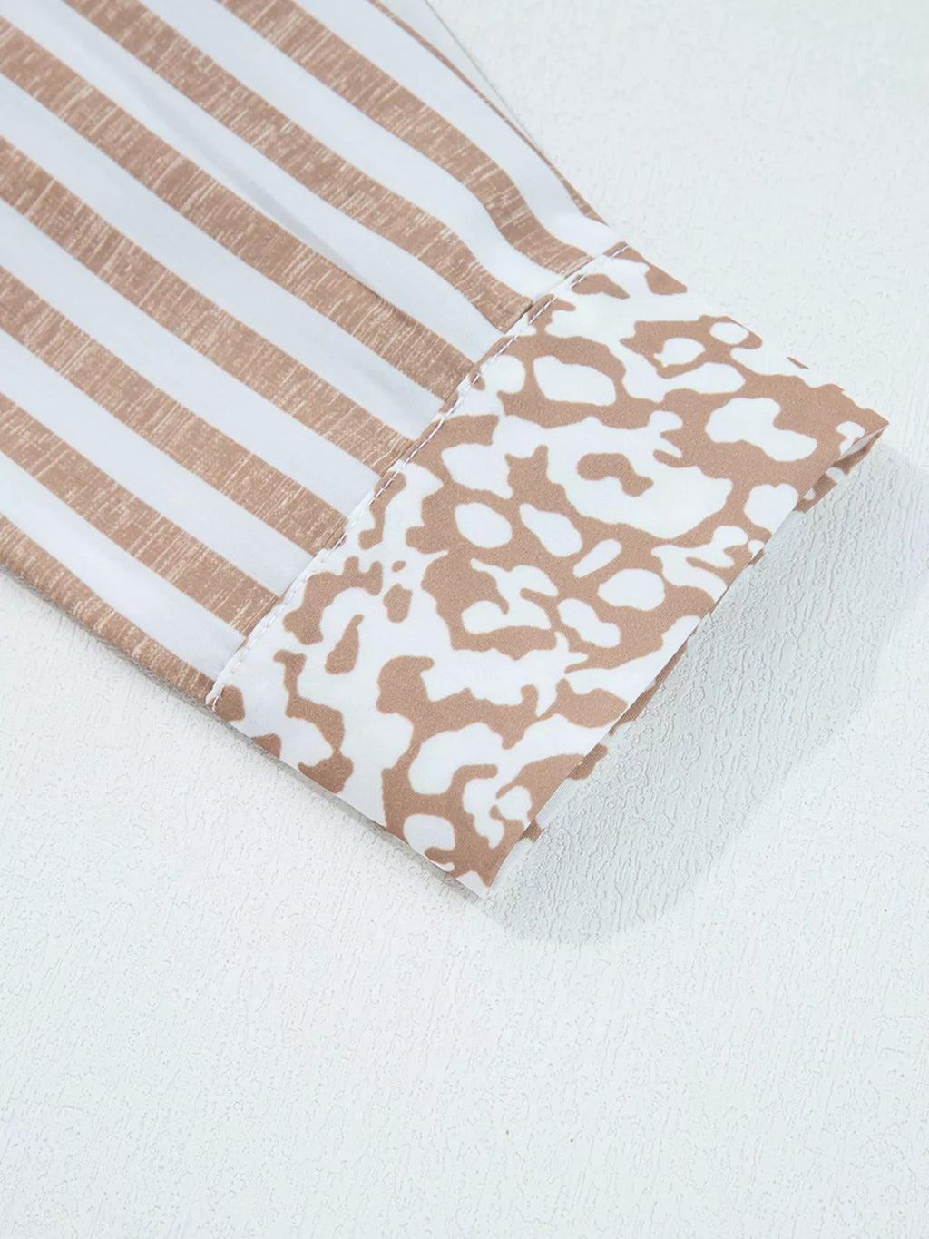Leopard Striped Western Casual Shirt - Crowned Energy CO.