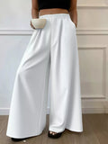 Plus Size Elastic Waist Wide Leg Pants - Crowned Energy CO.