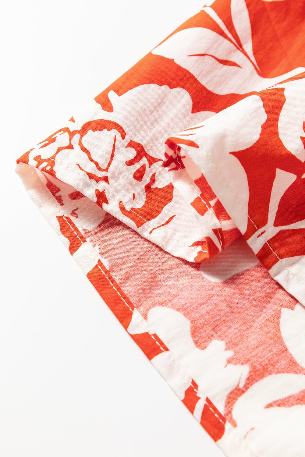 Red High Split Floral Western Cowgirl Maxi Skirt - Crowned Energy CO.