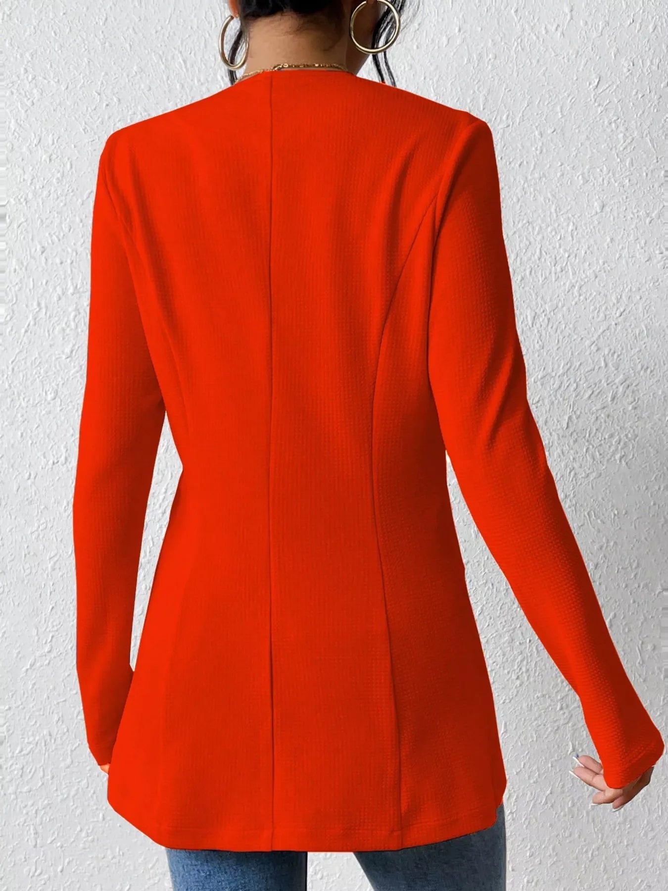 Single - Button Long Sleeve Blazer - Crowned Energy CO.